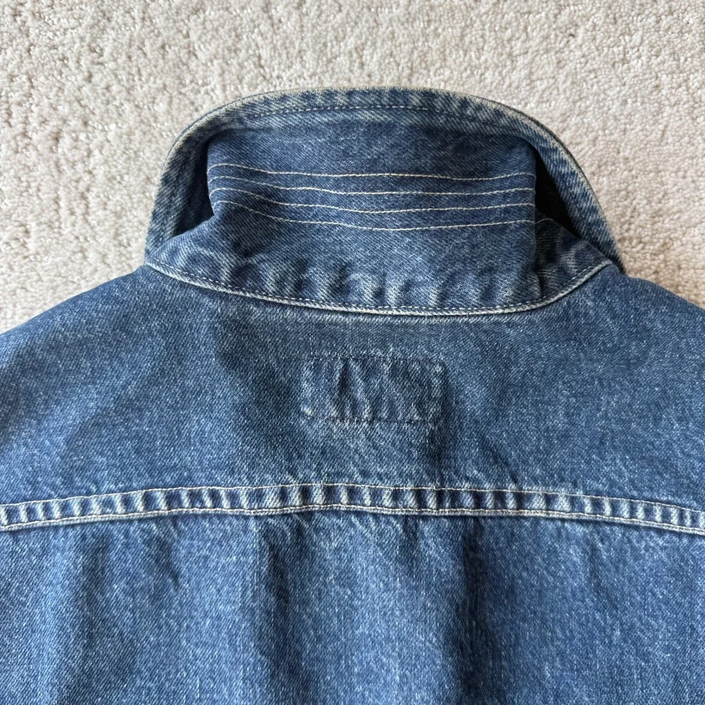 RRL Double RL Denim Trucker Jacket Mens Small Indigo Vintage 90s Levi's Style
